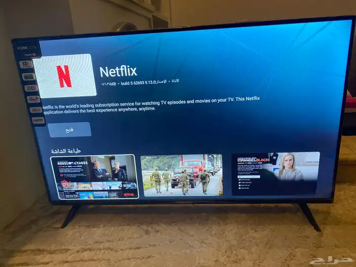 شاشة ICONE GOLD سمارت 43 بوصة نظيفة جدا  واستخدام قليل 11