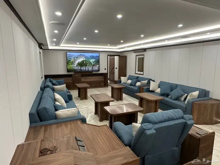 صالون كرفان طول 26 جديد شرايح المنيوم 9