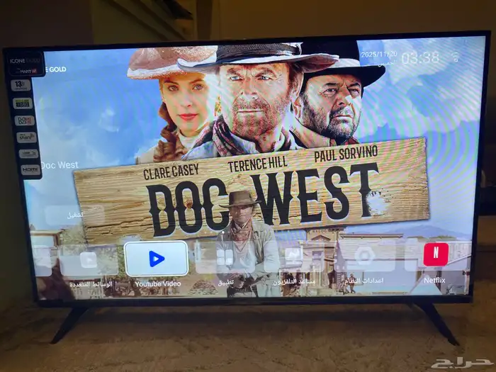 شاشة ICONE GOLD سمارت 43 بوصة نظيفة جدا  واستخدام قليل 10