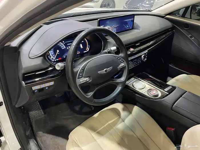 هواندي جينسس G80 2021 فل بدون فتحه داخلي بيج ( بنزين) 2.5LT 10