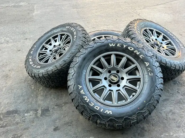 جنوط البرايد فيراني مع كفرات حجرية مقاس 265 70 17 3