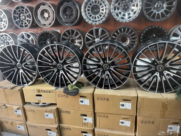 جنوط مرسدس الجوهره مقاس 21 اصلي وكاله منزله من موتر نضيف 21