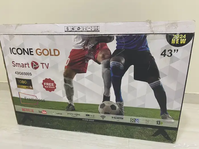 شاشة ICONE GOLD سمارت 43 بوصة نظيفة جدا  واستخدام قليل 9