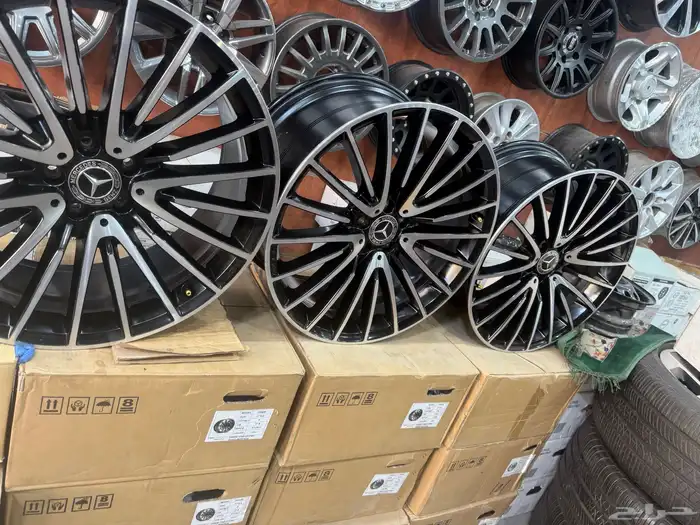 جنوط مرسدس الجوهره مقاس 21 اصلي وكاله منزله من موتر نضيف 10