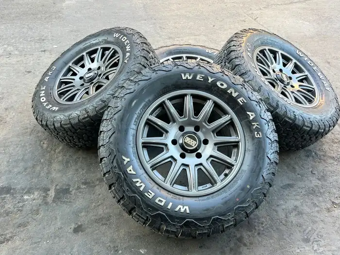 جنوط البرايد فيراني مع كفرات حجرية مقاس 265 70 17 38