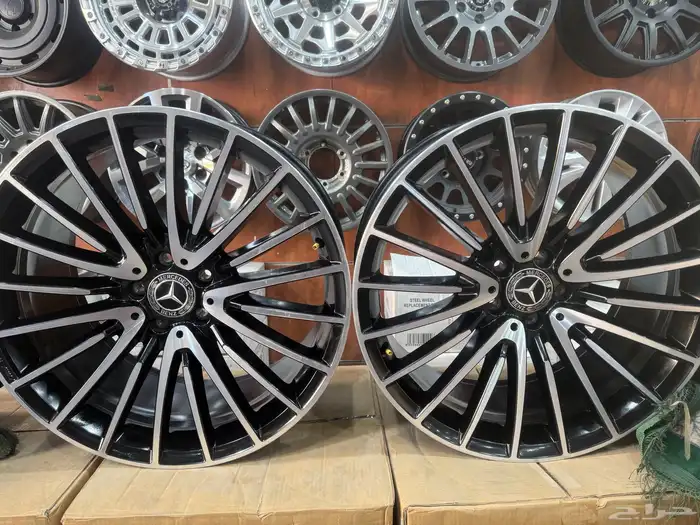 جنوط مرسدس الجوهره مقاس 21 اصلي وكاله منزله من موتر نضيف 14