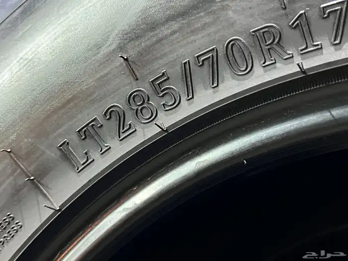 كفرات حجرية مقاس 285 70 17 تاريخ 2024 نوع الكفرات  فيرتش 30