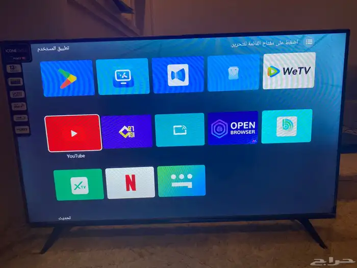 شاشة ICONE GOLD سمارت 43 بوصة نظيفة جدا  واستخدام قليل 0