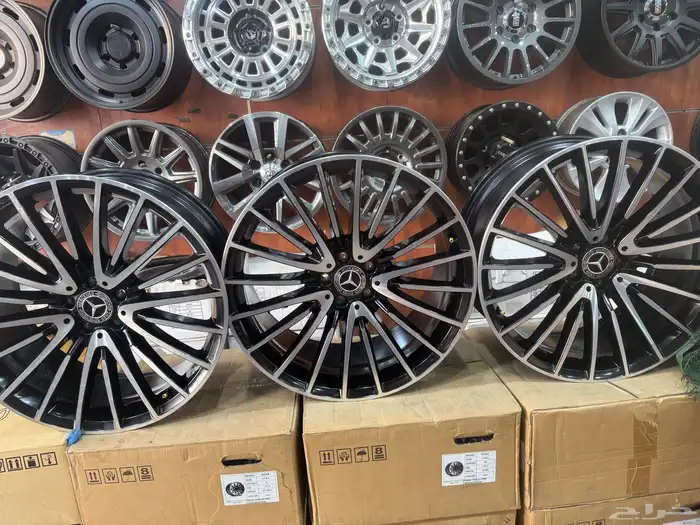 جنوط مرسدس الجوهره مقاس 21 اصلي وكاله منزله من موتر نضيف 18