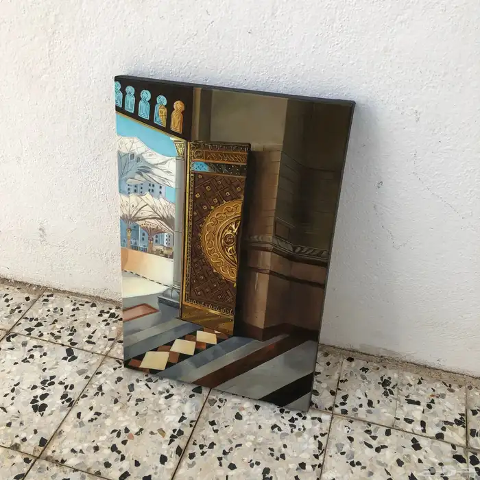 لوحة اكريليك بوابة الحرم المدني 2