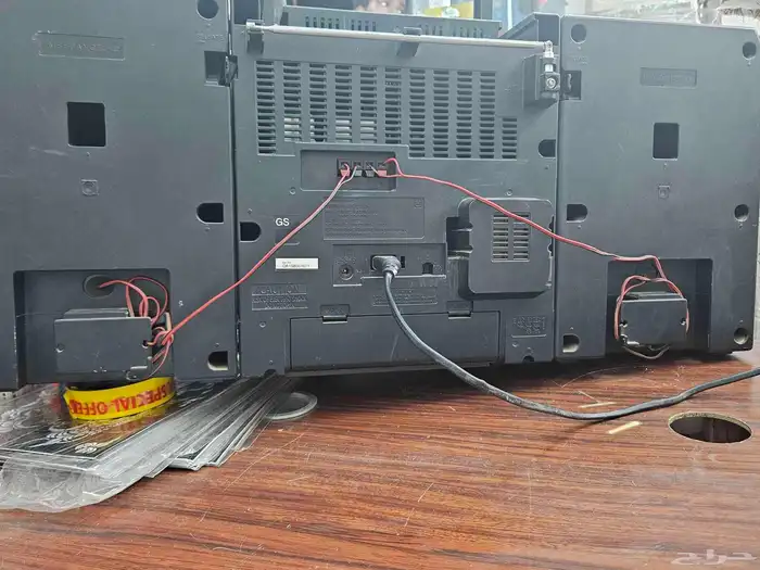 راديو مع مسجل باناسونيك شغال الراديو سماعات نظيفه 6