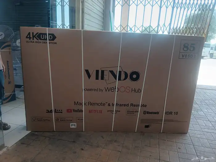 اخر اصدار شاشات تلفزيون سمارت 4k مع توصيل تركيب الدفع عند ا 12