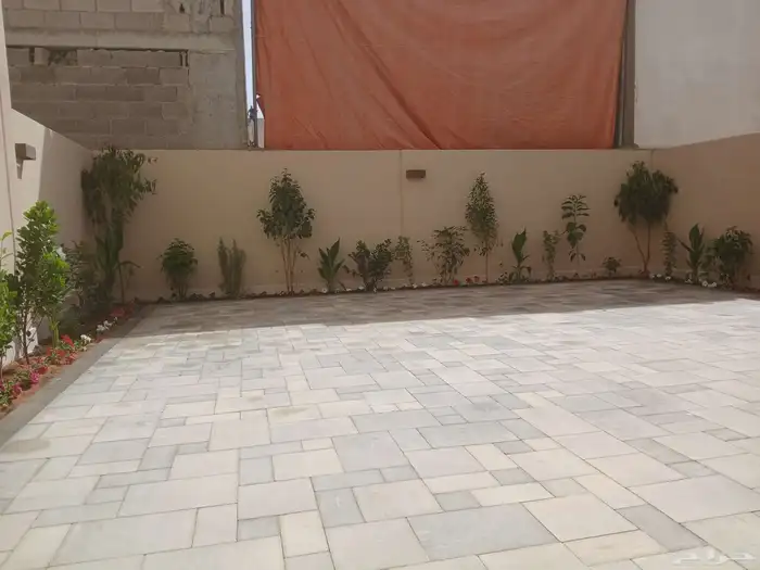 معلم انترلوك وبلدوره وحجر عشوائي وعمل احواض ذراعه لتواصل ابو 2