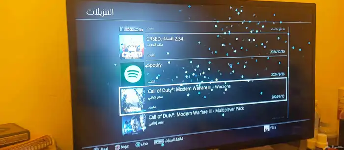 سوني 4 مساحته 1 تيرا في حسابات موضحه والعاب محمله 17