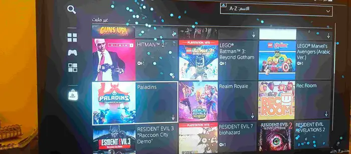 سوني 4 مساحته 1 تيرا في حسابات موضحه والعاب محمله 6