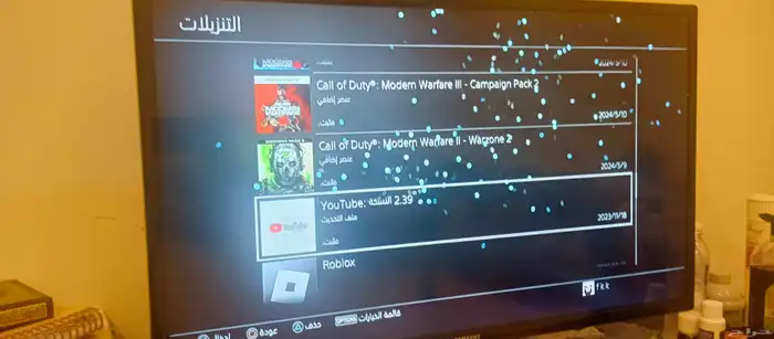 سوني 4 مساحته 1 تيرا في حسابات موضحه والعاب محمله 18