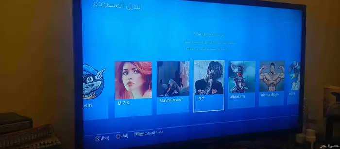 سوني 4 مساحته 1 تيرا في حسابات موضحه والعاب محمله 10