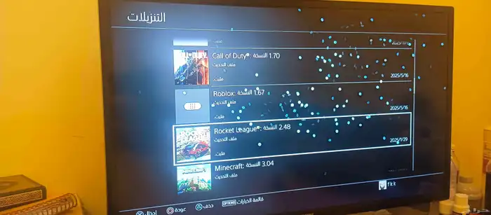 سوني 4 مساحته 1 تيرا في حسابات موضحه والعاب محمله 16