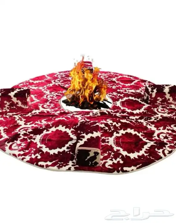 طقم فرشة رحلات دائرية مع فتحة نار 0