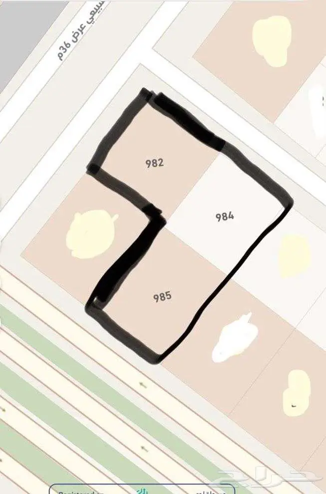 ارض تجاري للبيع الرياض حي بدر شارع المروج 0