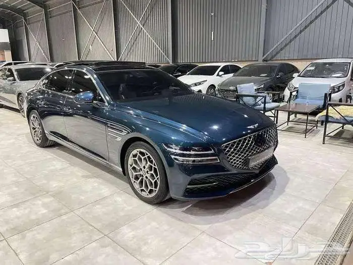جنسس G80 بنزين 2022 فل بطاقة جمركية استيراد كوريا 7