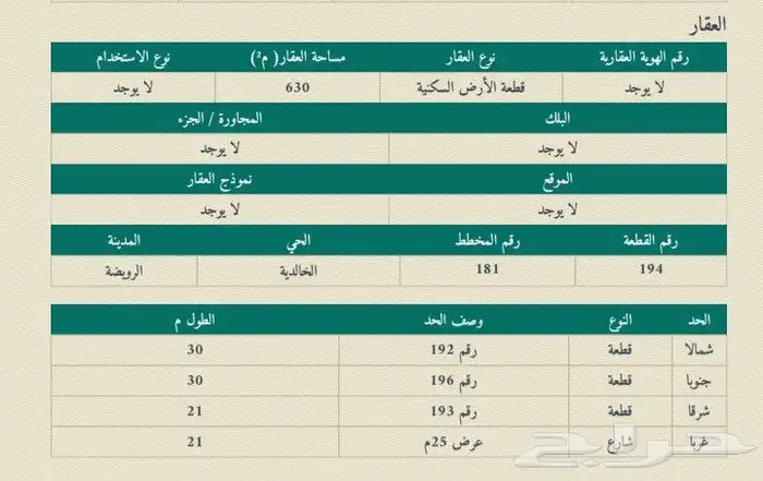 أرض سكنية بالرويضة القويعية 0