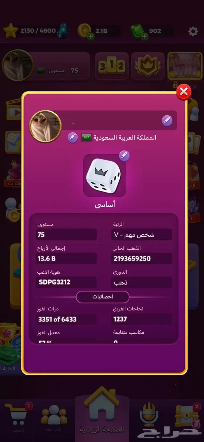 حساب لودو ستار 0