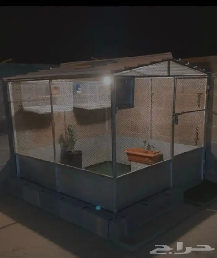 شبك دجاج الطول مترين  العرض مترين  الارتفاع متر ونص 0