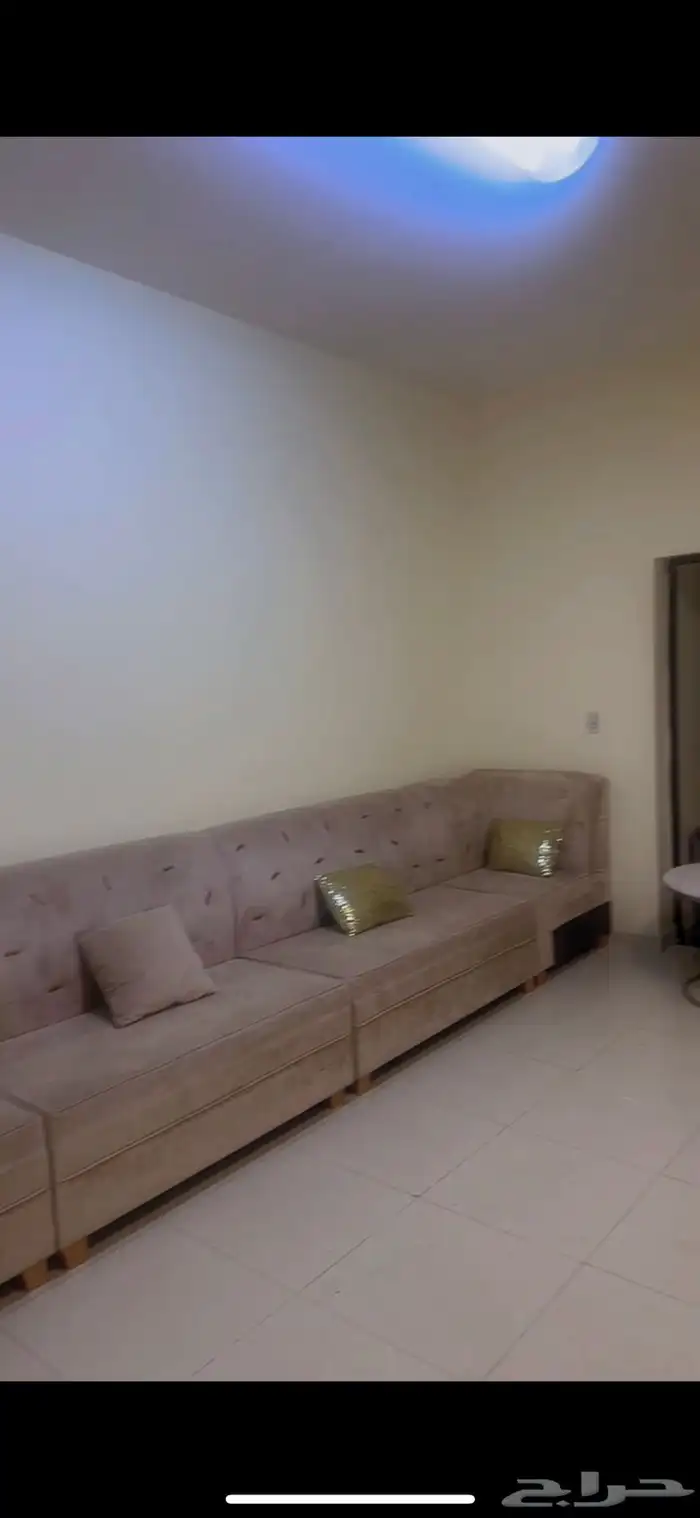 كنب لونه بيج مخمل شامواه 0