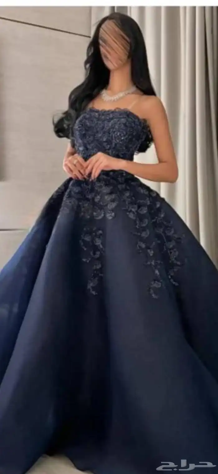فستان زواج لون كحلي 0