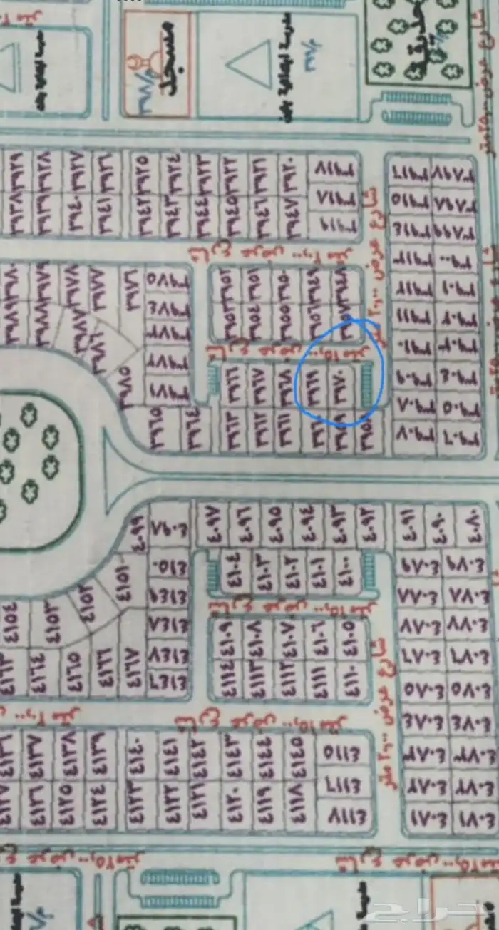 ارض مفرزه للبيع مخطط 9 2