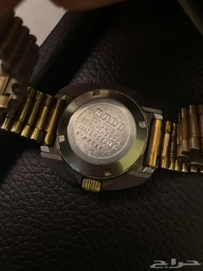ساعه رادو الأصليه قديمه مستعمله 40 سنه مطلي ذهب 3