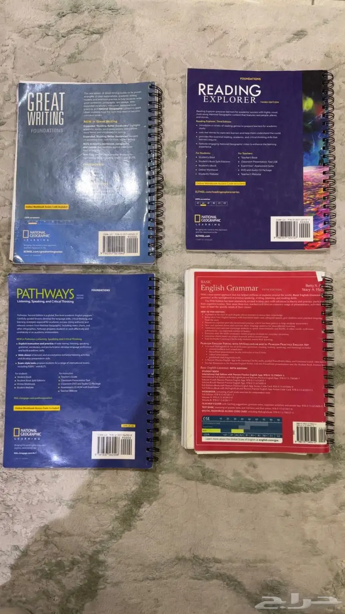 للبيع مجموعة كتب إنجليزي مستخدمة 1