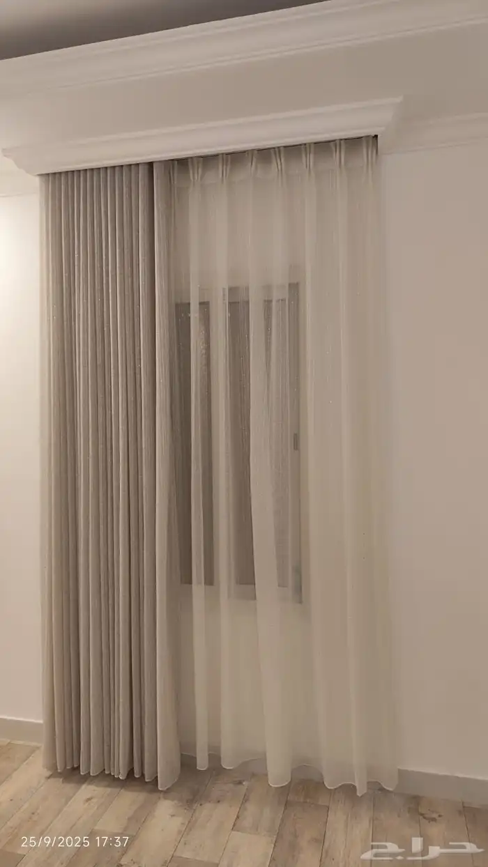 تفصيل ستائر ويفي سعر المتر 80شامل كل شي 6