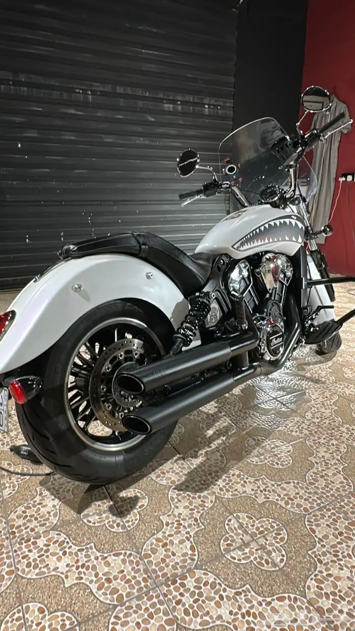 INDIAN SCOUT 2021 pearl white smoke 5