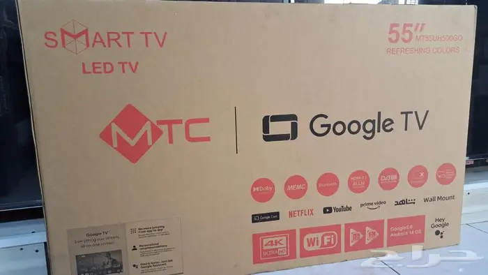 شاشات تلفزيون LED سمارت 4k بلوتوث واي فاي توصيل فوري تركيب 6