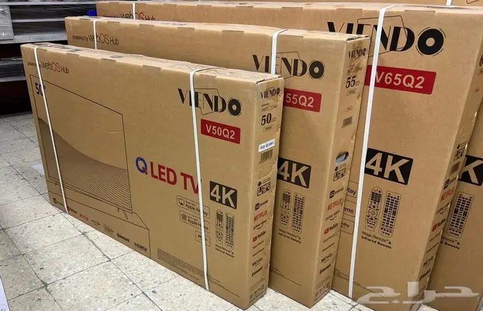 شاشات تلفزيون LED سمارت 4k بلوتوث واي فاي توصيل فوري تركيب 0