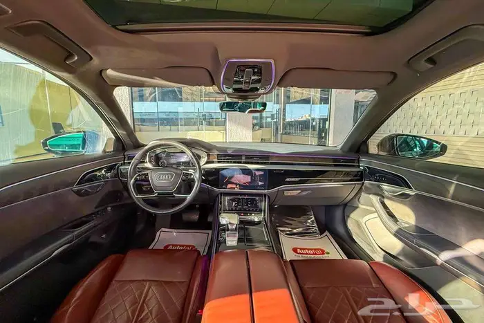 اودي A8L V6 2021 اسود خليجي تحت الضمان 6