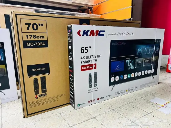 شاشات تلفزيون LED سمارت 4k بلوتوث واي فاي توصيل فوري تركيب 1