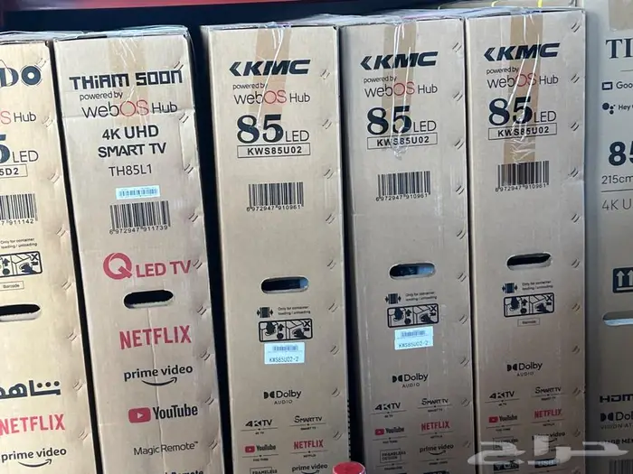 شاشات تلفزيون LED سمارت 4k بلوتوث واي فاي توصيل فوري تركيب 3