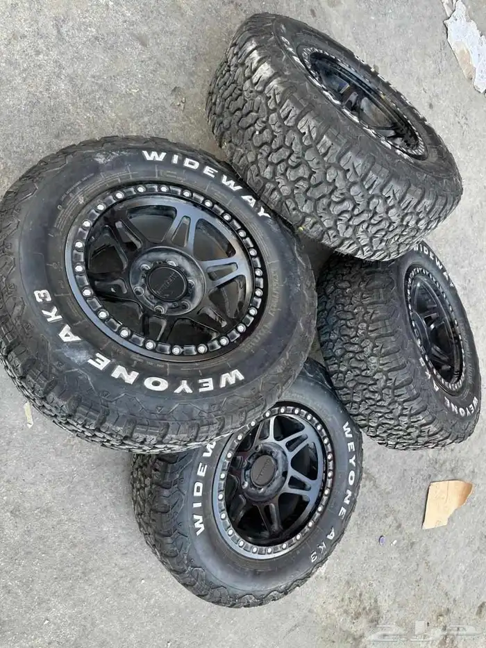 جنوط ميثود 6مسمار معا كفرات نص حجري ودواي مقاس 265 70 17 5