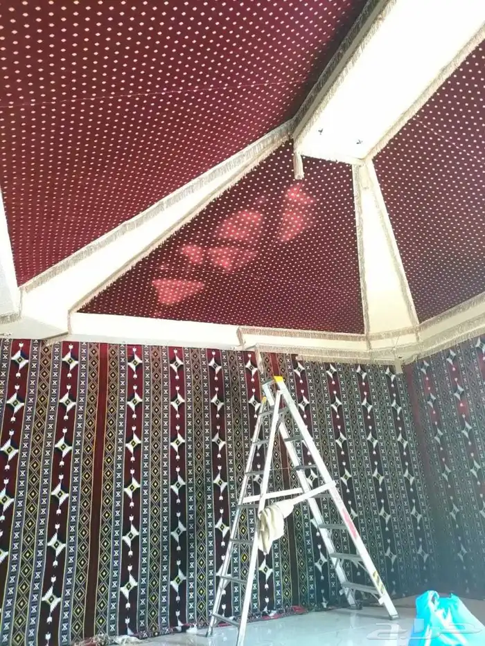 مشب نار تلبيس قماش ملكى فى عادى فى اماراتى 3