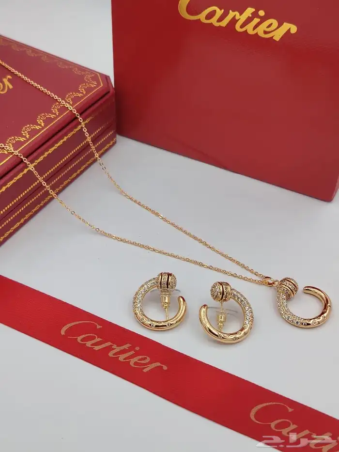 طقم اكسسوارات كل الماركات فضي راق تصميم فاخر ولمعة أنيقة 9