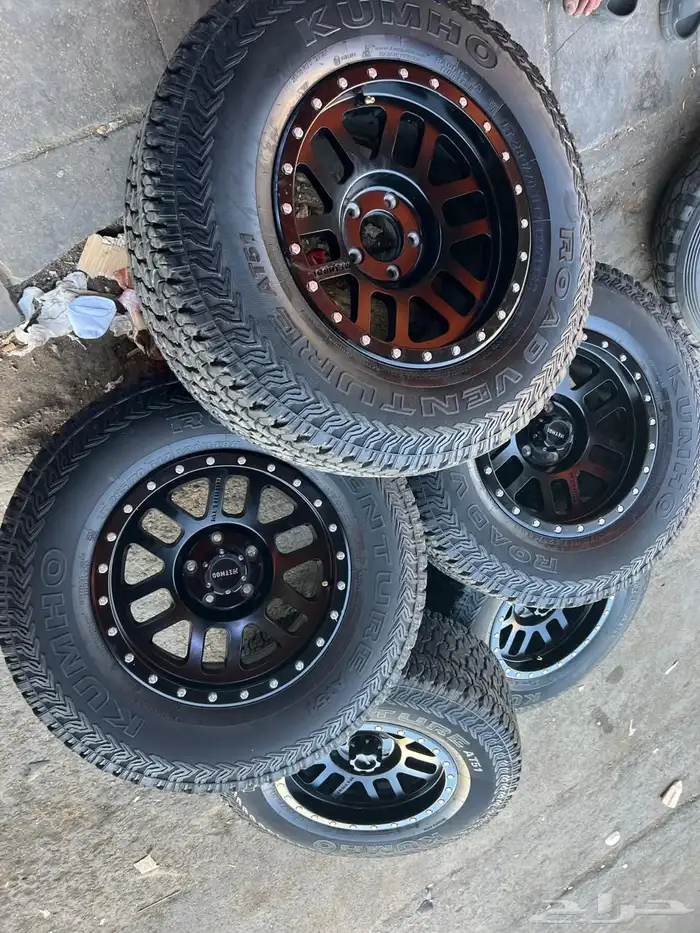 جنوط مايثود مع كفرات نص حجري تركب رانجلر 1