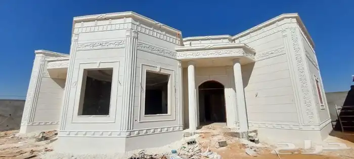 ديكورات خارجيه سمنت أبيض اللون متعددة بطحاء الرياض 4