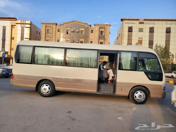 باص كوستر للايجار الشهري نضيف ومكيف املج ينبع رابغ 3