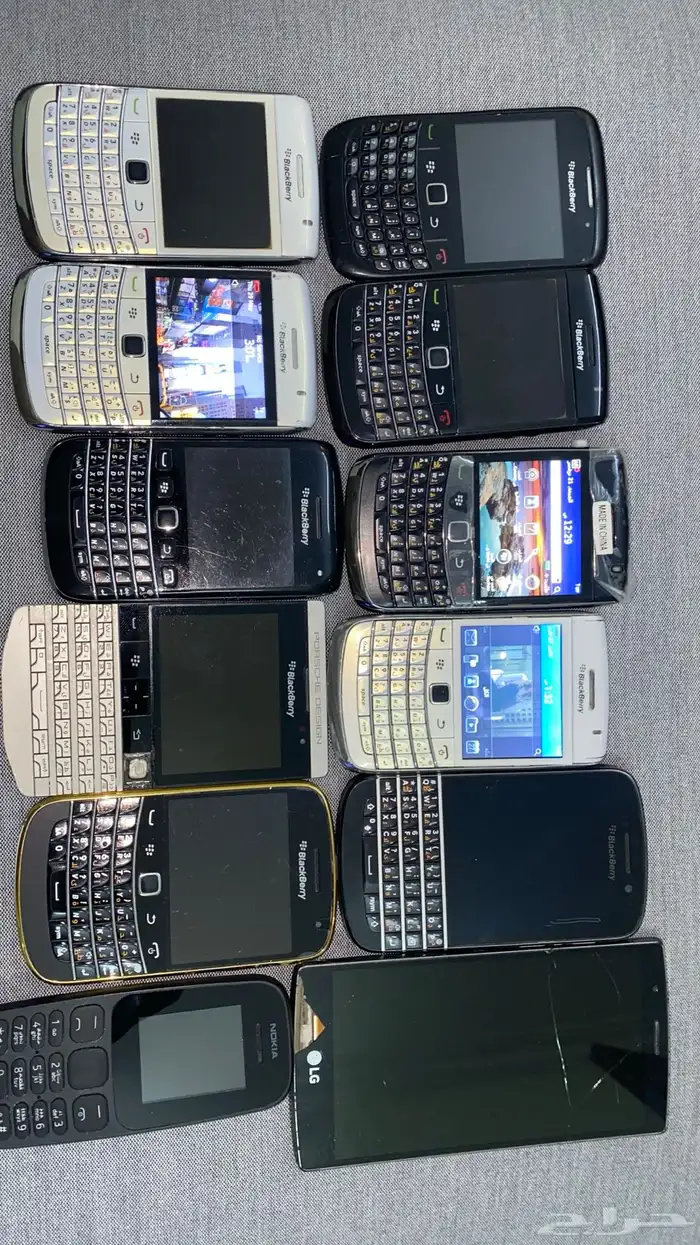 اي جوال بلاك بيري من الصغير 150 الحبه والكبير 200عرض لفتره 7