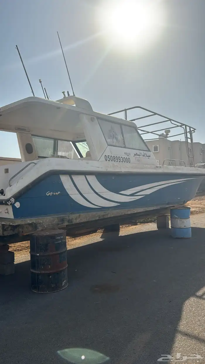 للبيع قارب قولف كرفت 33 قدم قدح فقط 3