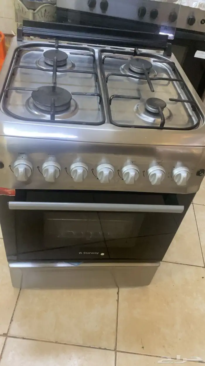 فرن غاز استخدم اقل من شهر شبه جديد 2