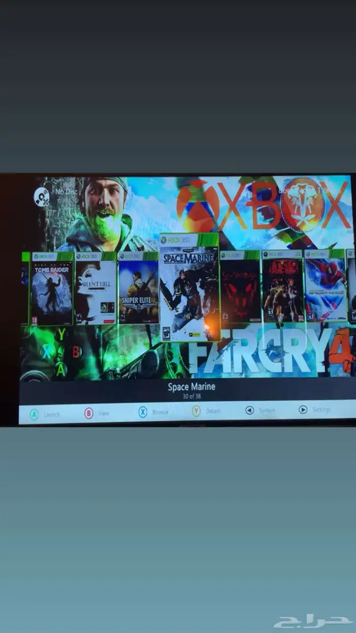 سلام عليكم اعرض لكم اكس بوكس 360 مهكر في 38 لعبه 11